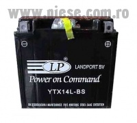 Baterie moto 12V 12Ah (YTX14L-BS) AGM fara mentenanta (sigilata)